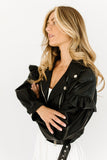 chicago faux leather jacket