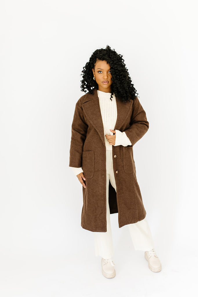 brooklyn trench coat // chestnut