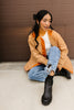samantha quilted jacket // pumpkin