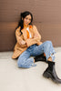 samantha quilted jacket // pumpkin