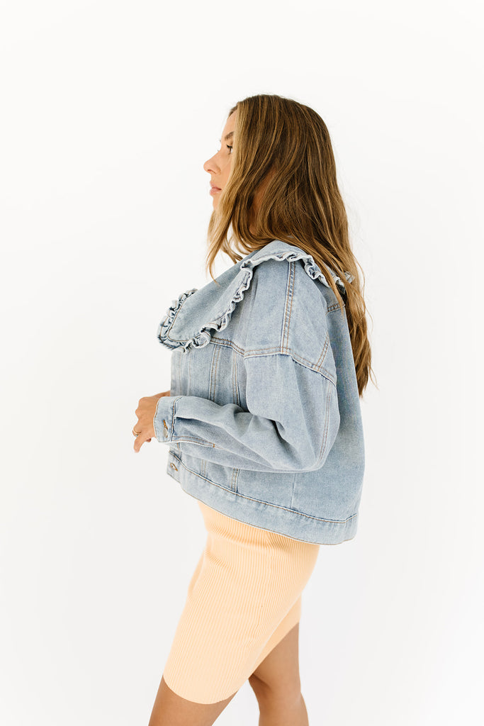 she knows best denim jacket