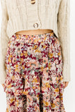 kira floral maxi skirt