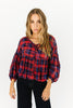 afterglow plaid top