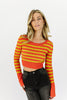 becca striped sweater