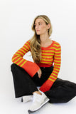 becca striped sweater