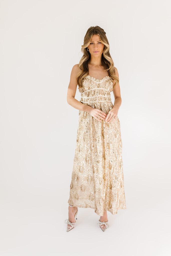 see me again sequin maxi dress