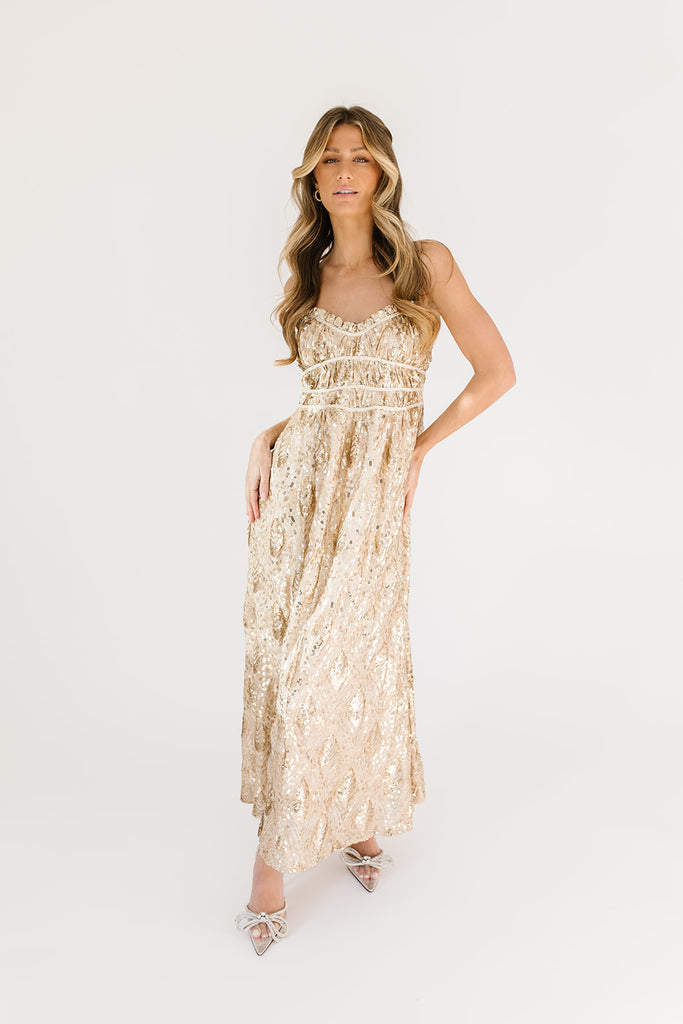 see me again sequin maxi dress