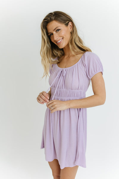 lavender dreams mini dress