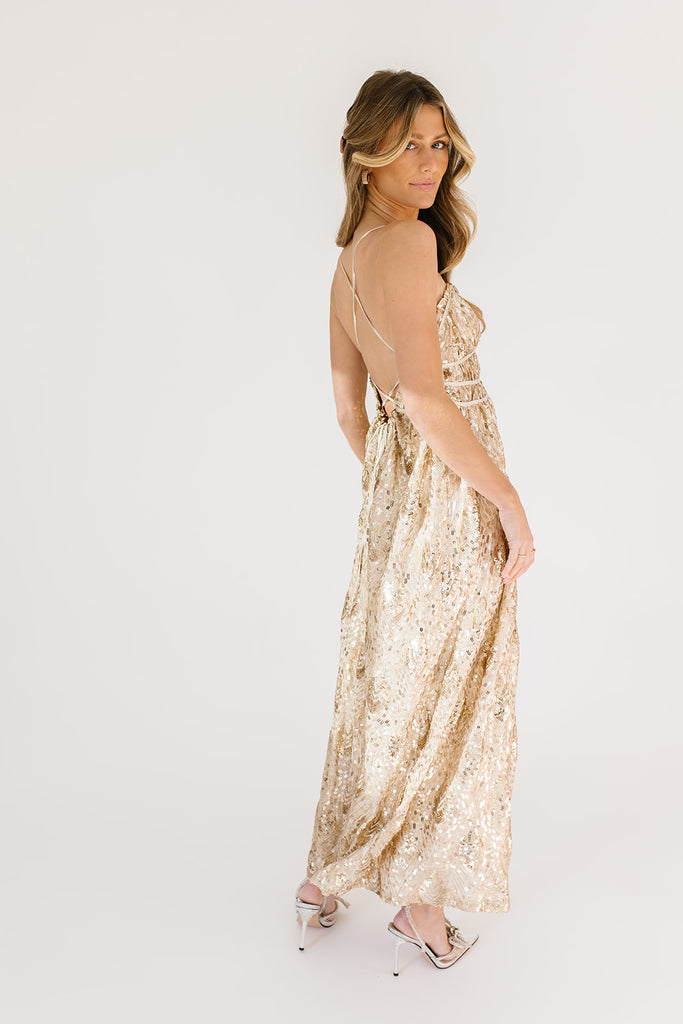 see me again sequin maxi dress