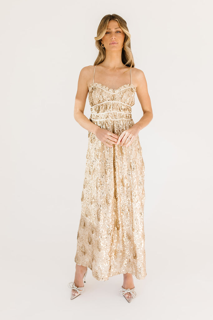 see me again sequin maxi dress