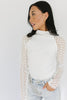 something sweet lace top // white