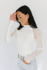 something sweet lace top // white