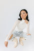 something sweet lace top // white