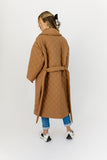 merri quilted trench coat