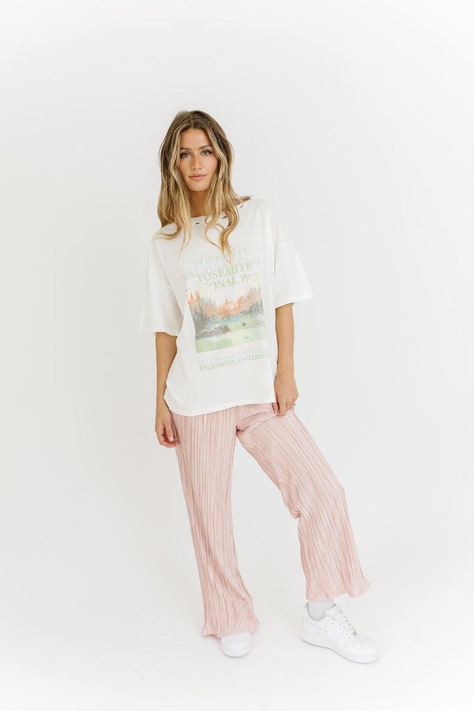 double bubble plisse pants