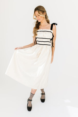 tied to you tank dress