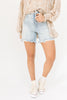 look ahead denim shorts