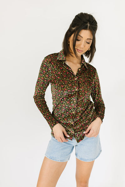 ladies first corduroy button up