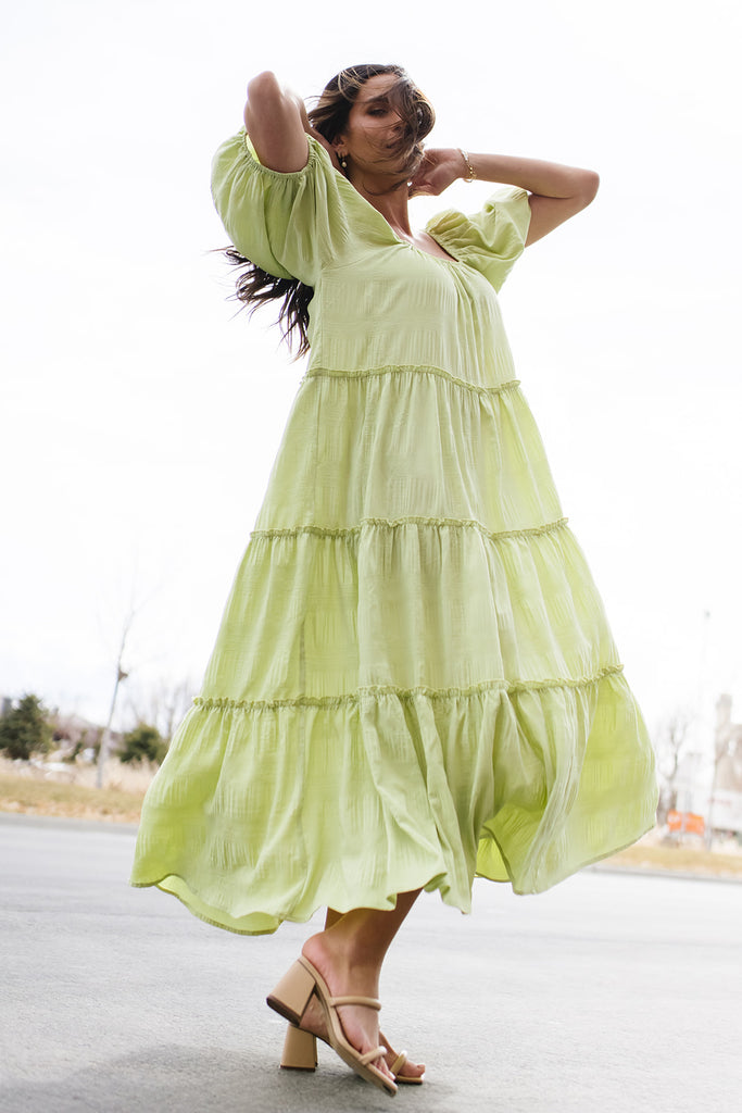 daymaker dress // matcha