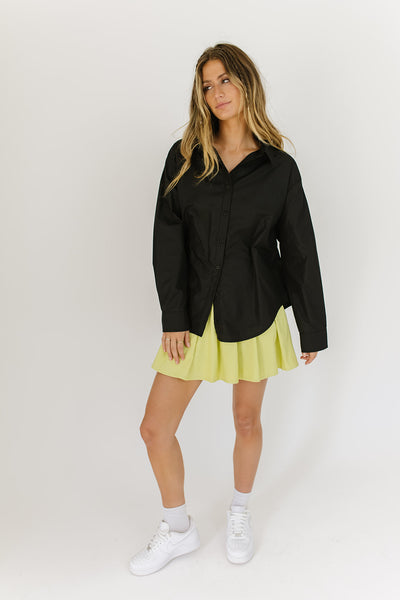 black to basics button up
