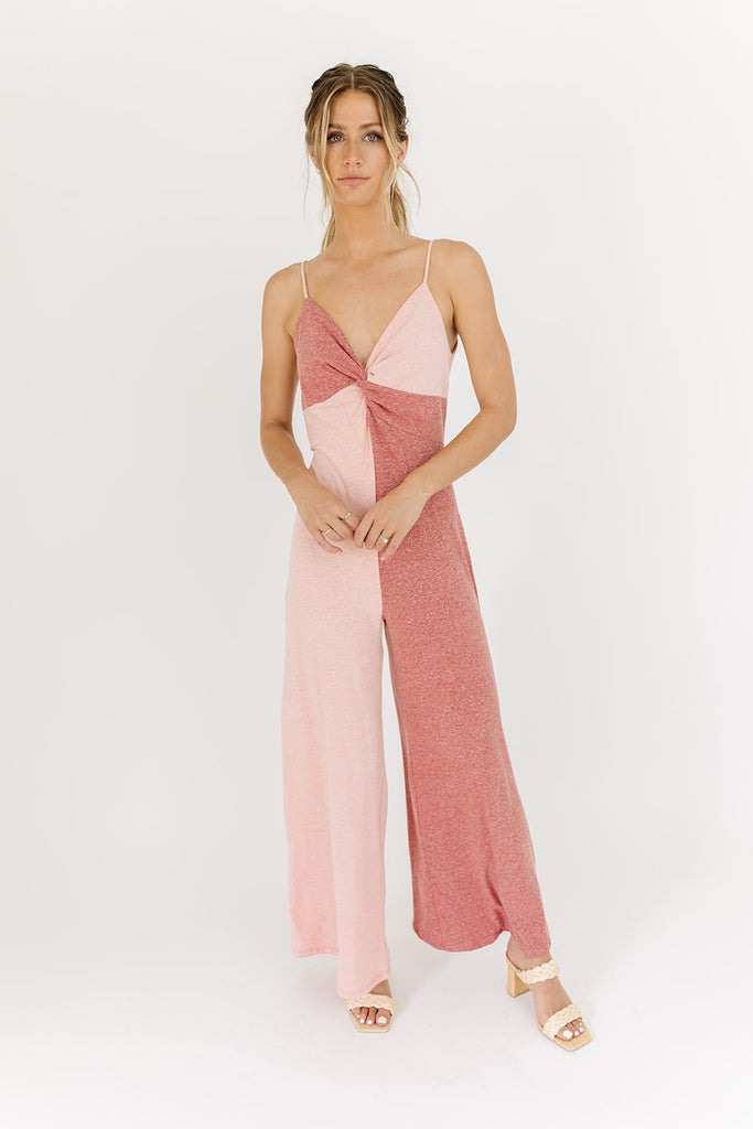 cora color block jumpsuit