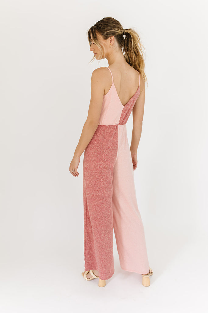cora color block jumpsuit