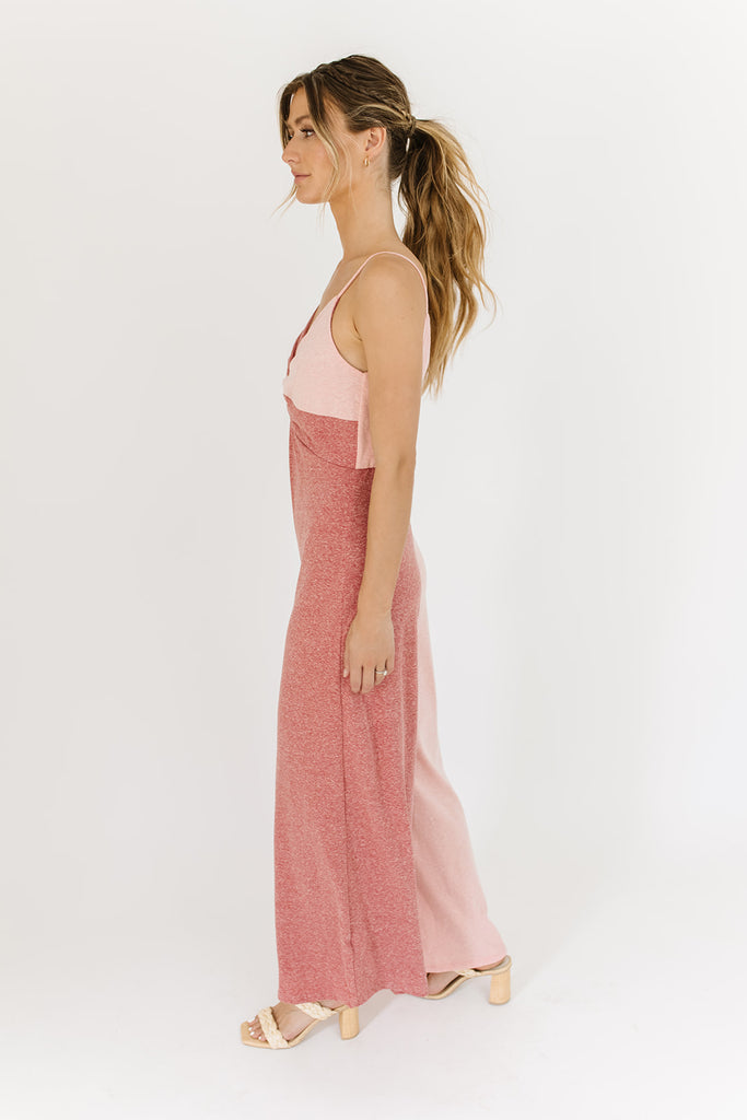 cora color block jumpsuit
