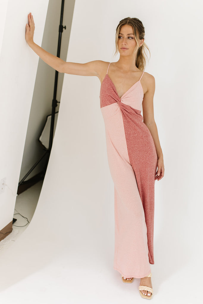 cora color block jumpsuit