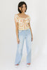dorothy puff sleeve floral top
