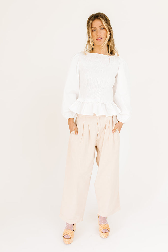 lotta love linen trousers // free people