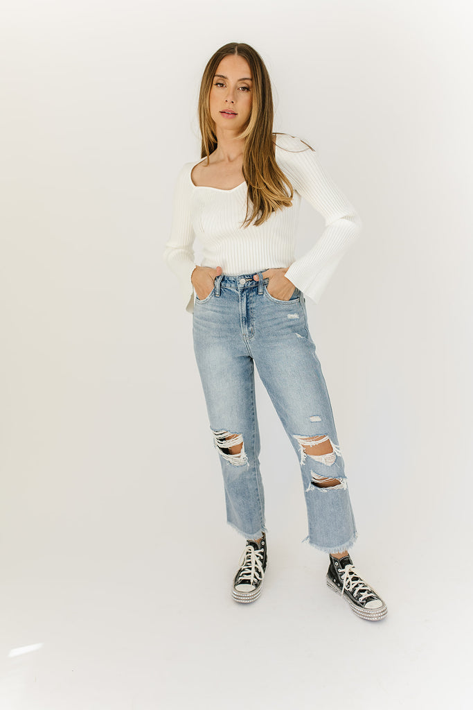 maximum effort knit top
