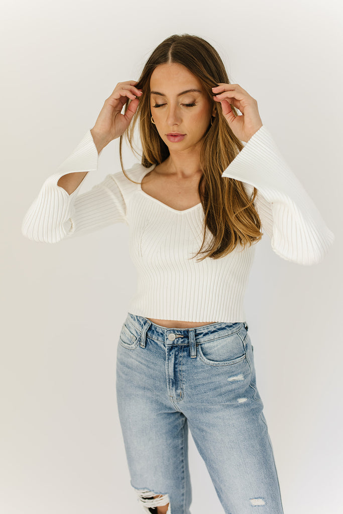 maximum effort knit top