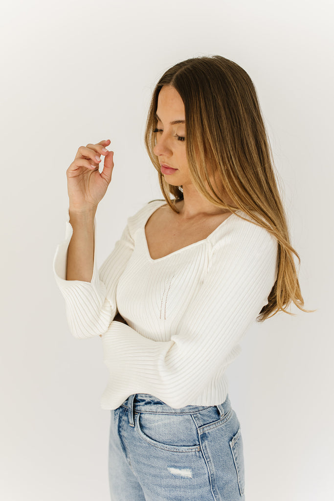 maximum effort knit top