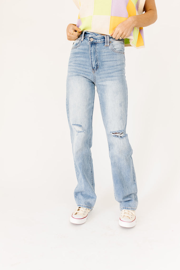 chloe crossover denim