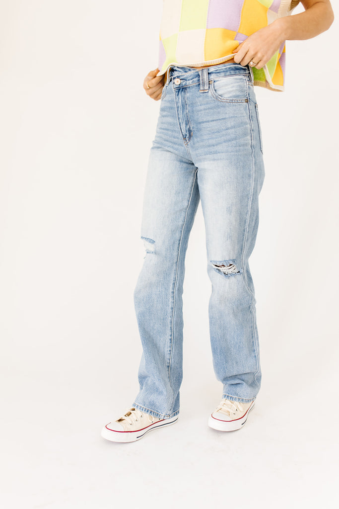 chloe crossover denim