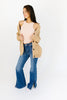 no lies ribbed tank // peach