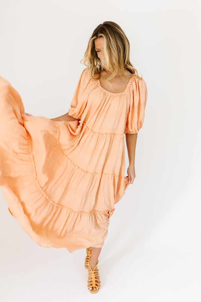 daymaker dress // peach *zoco exclusive*