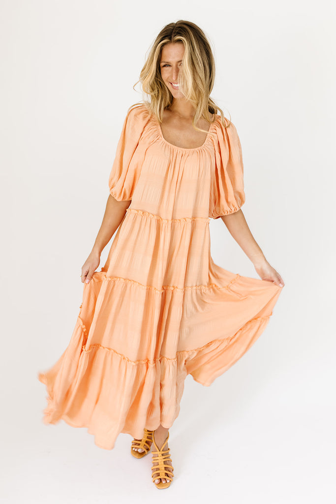 daymaker dress // peach *zoco exclusive*