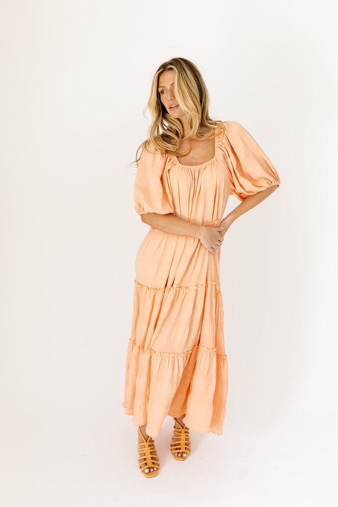 daymaker dress // peach *zoco exclusive*