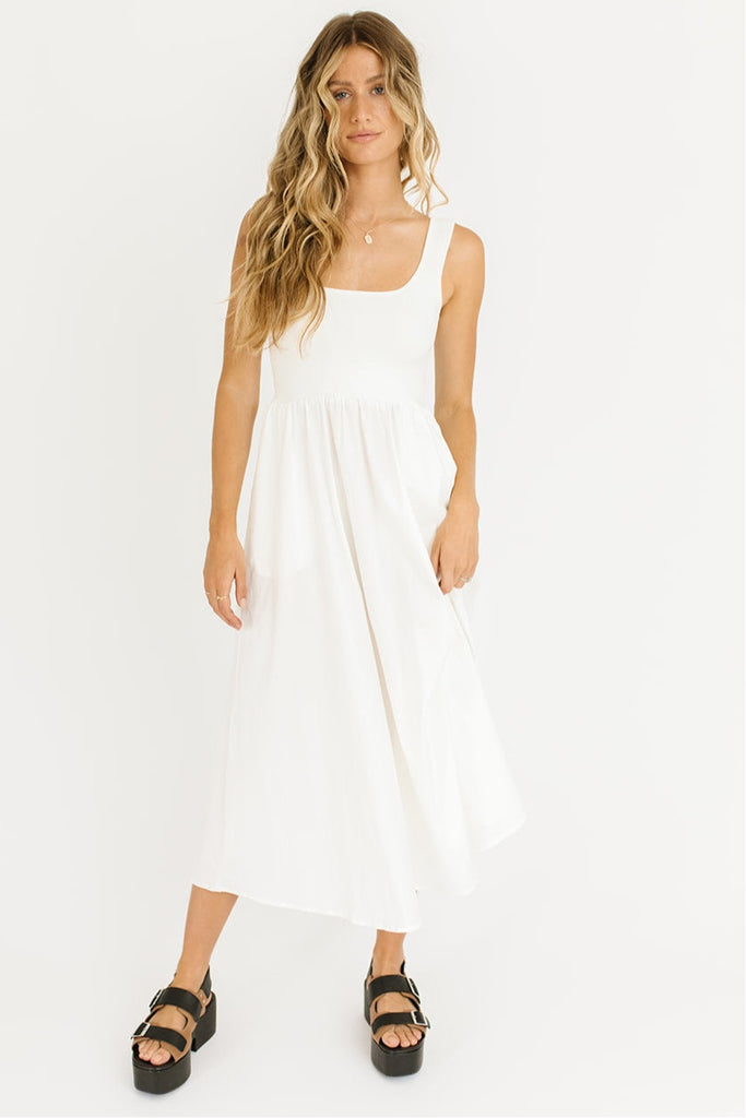 polo tank dress // white