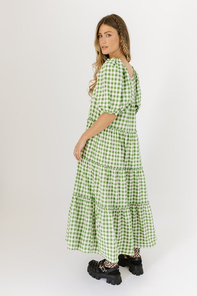 daymaker dress // green gingham *zoco exclusive*
