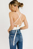 joey ribbed bodysuit // white