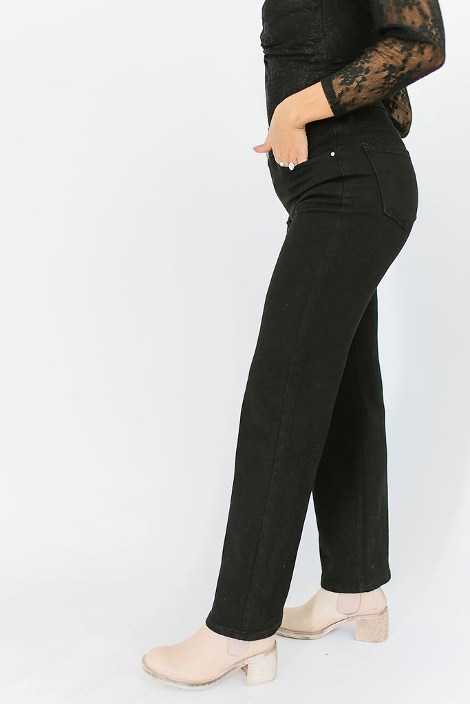 billie crossover wide leg denim