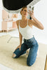 joey ribbed bodysuit // white