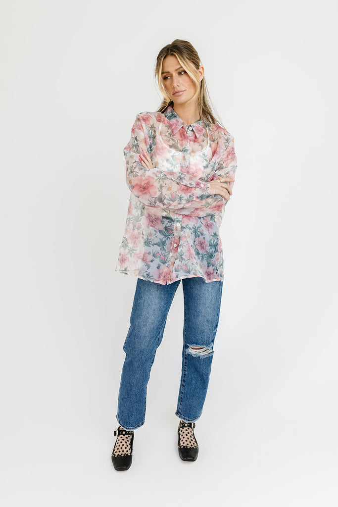 kenny floral button down *restocked*