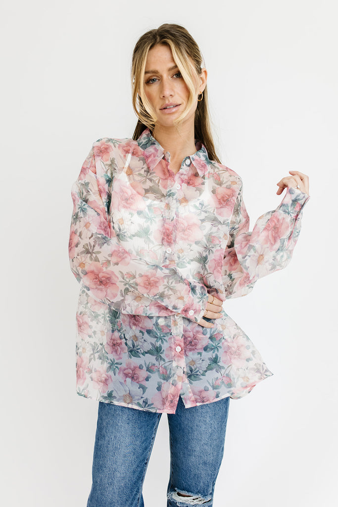 kenny floral button down *restocked*