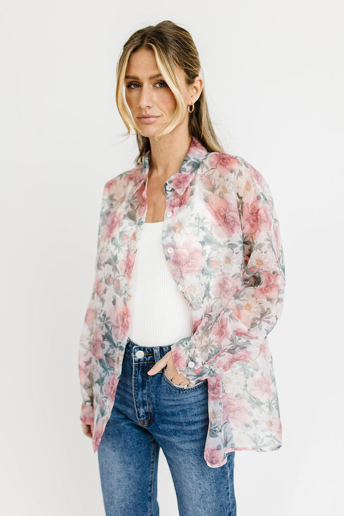 kenny floral button down *restocked*