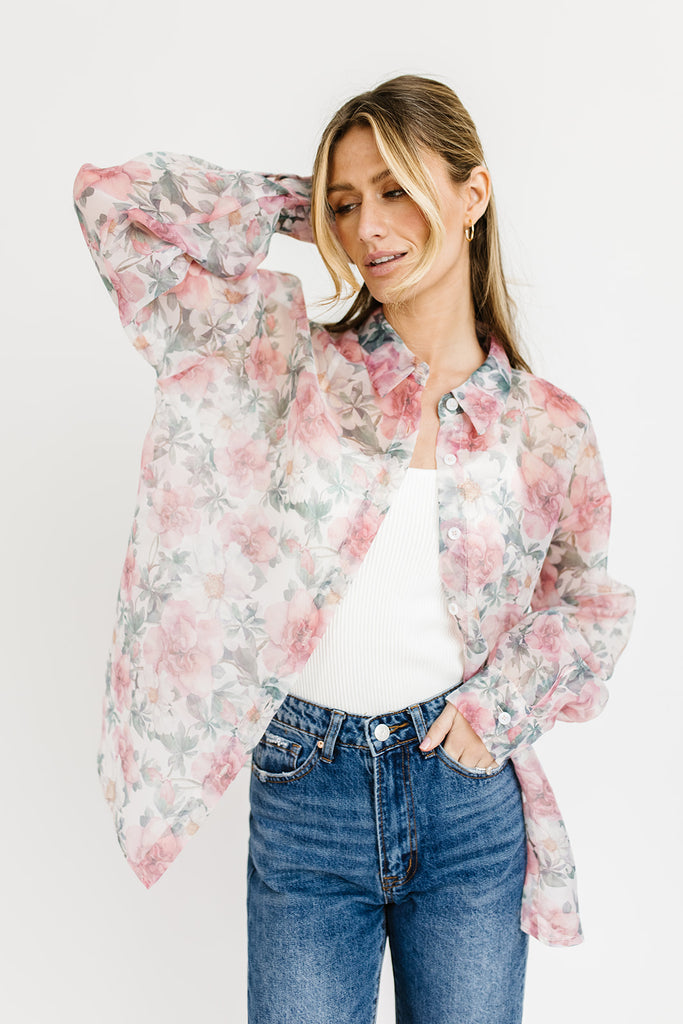 kenny floral button down *restocked*