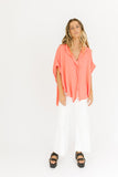 space for two top // neon coral