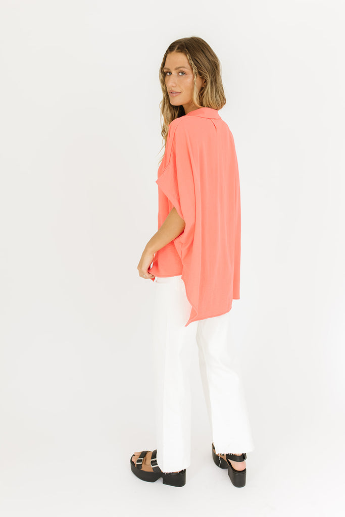 space for two top // neon coral